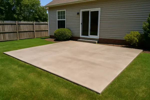 a house featuring a concrete patio from TMK Concrete Contractor in Leander, TX - Concrete driveway building a house featuring a concrete patio from TMK Concrete Contractor in Leander, TX - Concrete driveway building